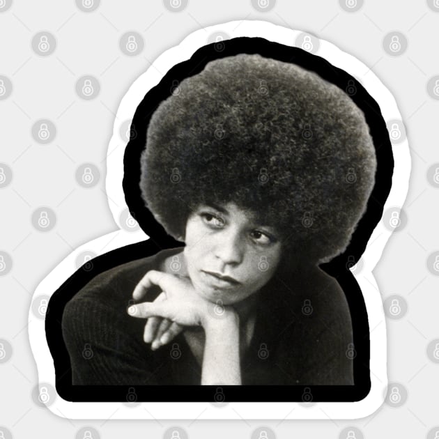 Angela Davis, Black Woman, Black History, Black Lives Matter Sticker by UrbanLifeApparel